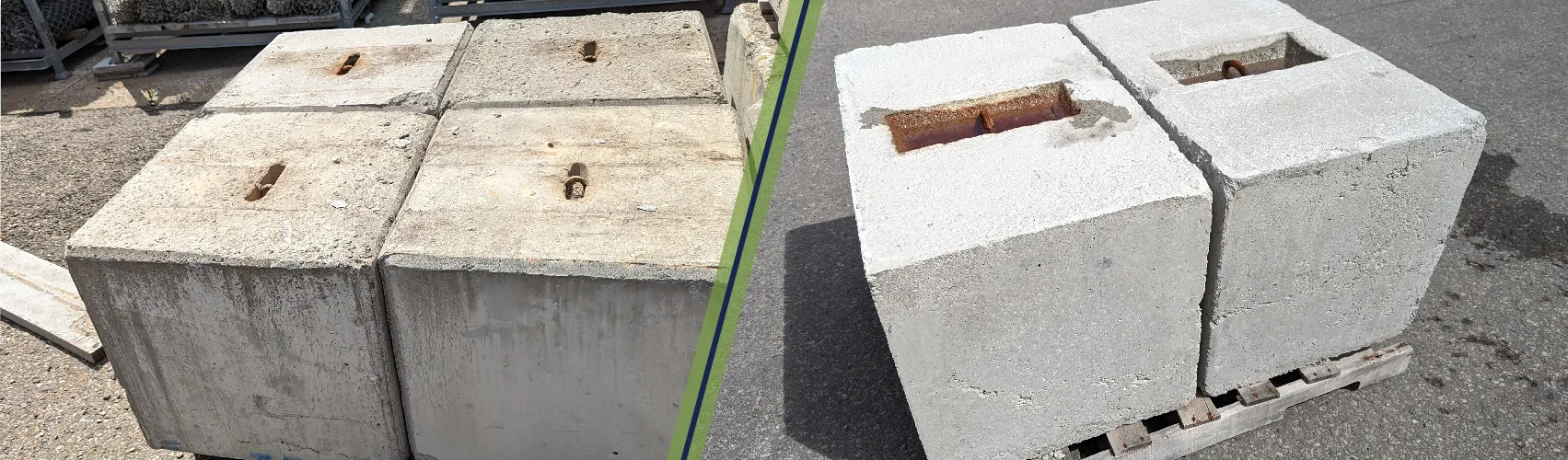 Concrete Blocks Installation